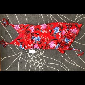 NWT Ali & Jay red floral midi dress size S